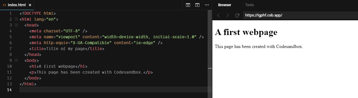 codesandbox html css js editor